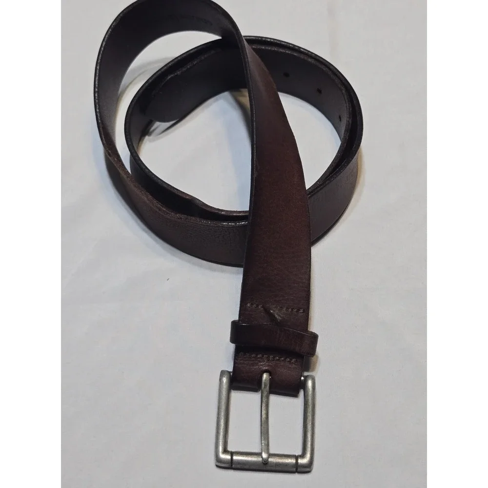 Winchester Gen Leather Soft Dark Brown Belt Size 39 Mens Vtg 1.5
